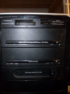 Front of HP Computer