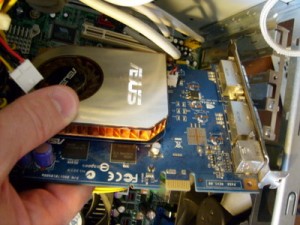 Dan installing the NVidia graphics card