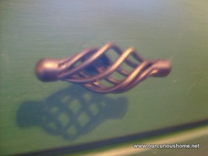 The "vortex" knobs M picked out at the hardware store
