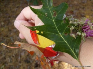 Closeup of my leaf bracelet