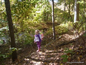 K on the path wearing her wings