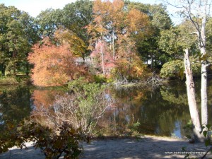 Fall color reflected in Mechanic's Pond