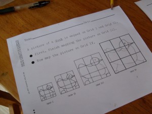 worksheet formated for right handed children