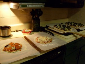 pizzas ready to bake