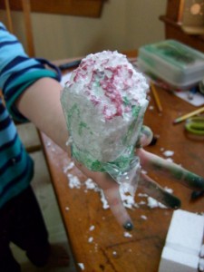 K's styrofoam creation