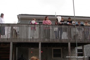 Egg drop contest at Eagle's WIngs Co-op