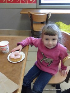 K at the doughnut shop