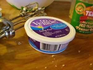 the non-dairy "cream cheese"