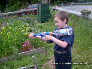 the fun way to water the garden