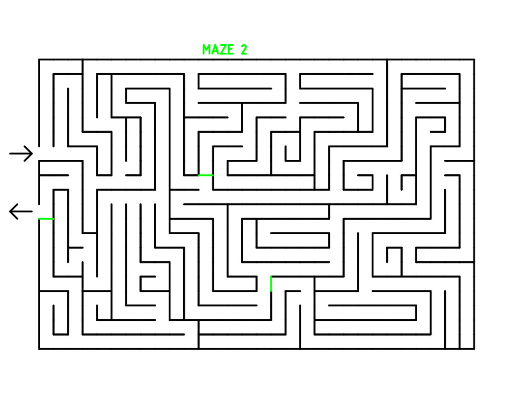 The 2015 Caution Tape Maze in the second configuration
