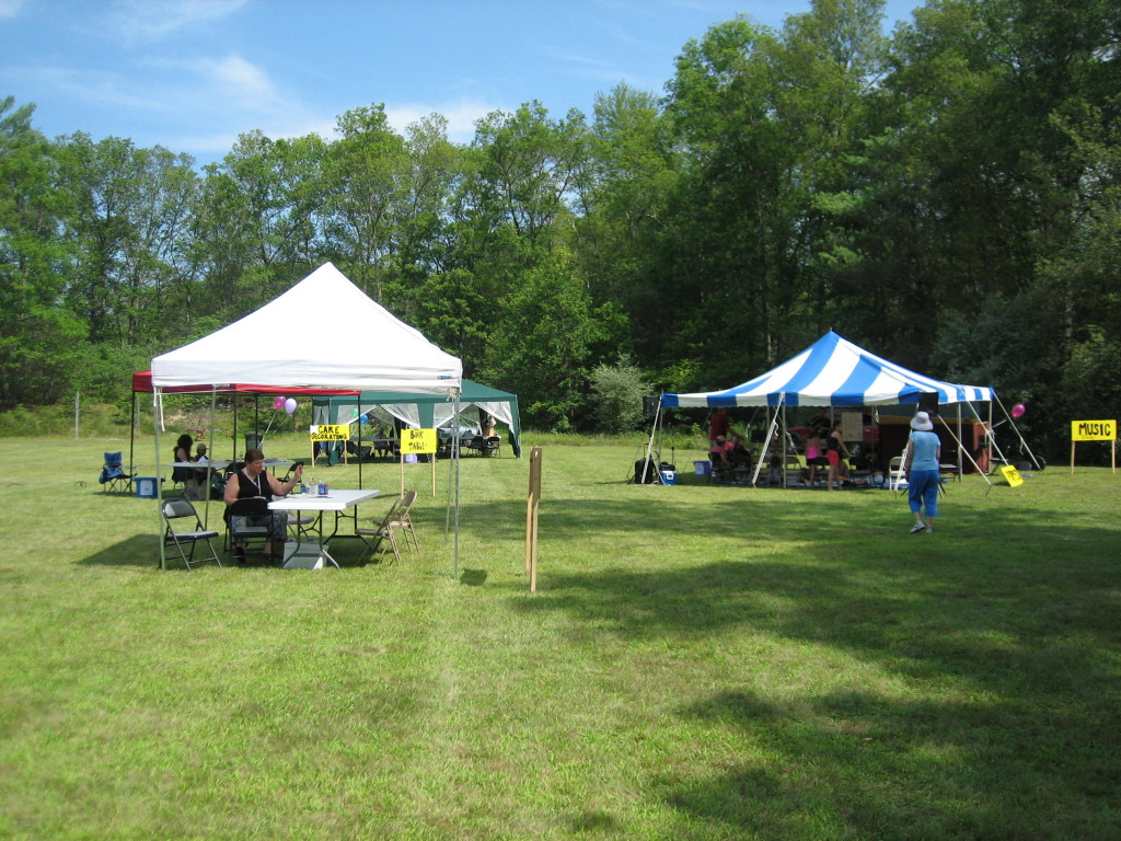 Games, Face Painting, Music Tent, and Book Table