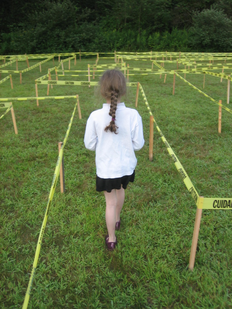 K Walking through the 2015 Caution Tape Maze