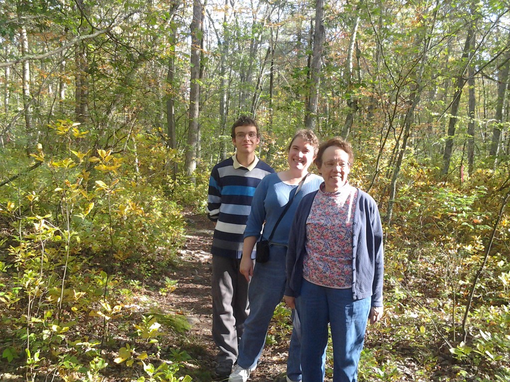 Ben, Me and Mom on the trail