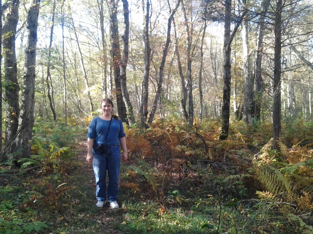 Me on the trail, Dan takes good photos of me.