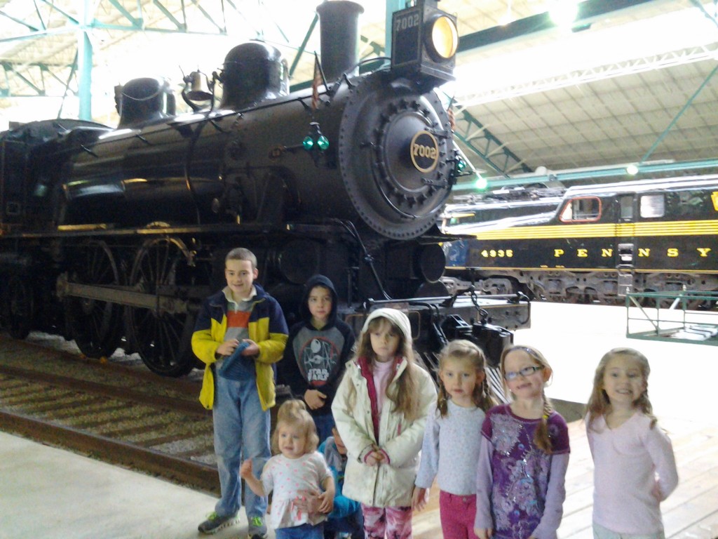 cousins by the train