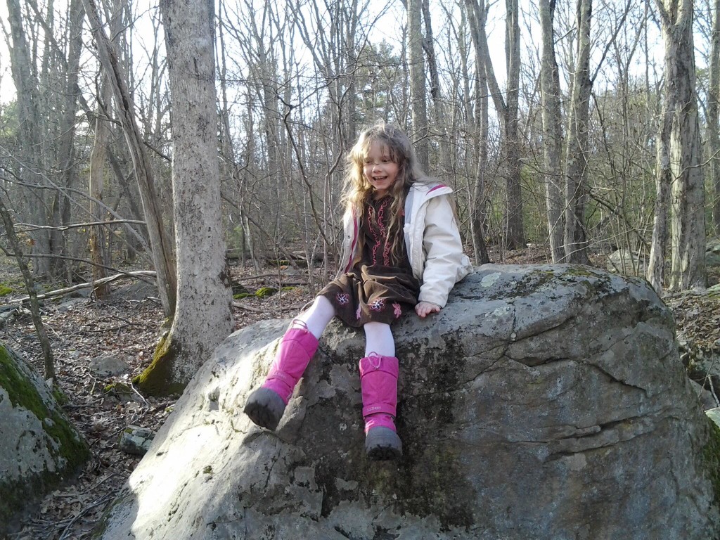 K on a rock