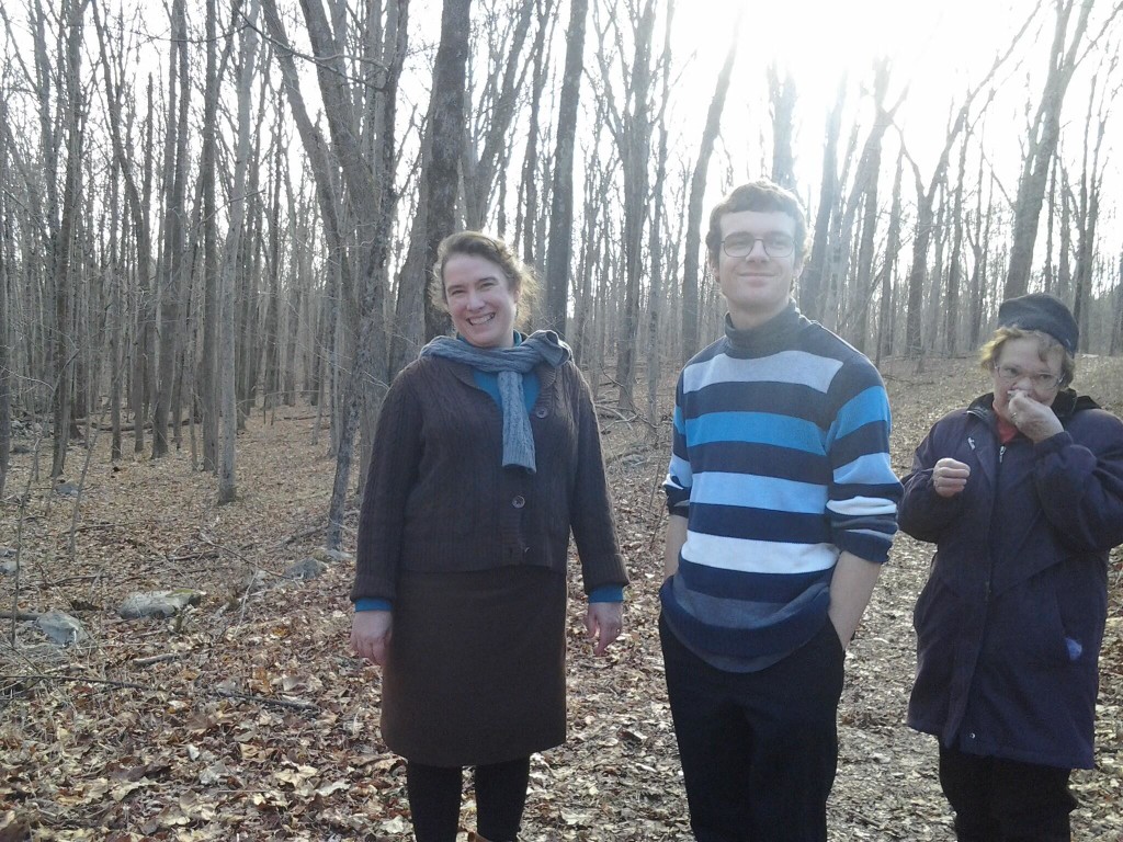 Me, Ben and Mom back in the woods