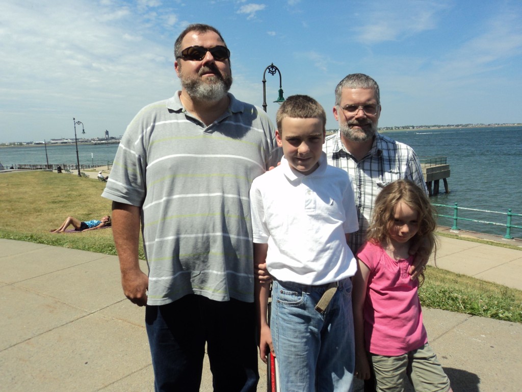 Warren, M, Dan and K at Castle Island