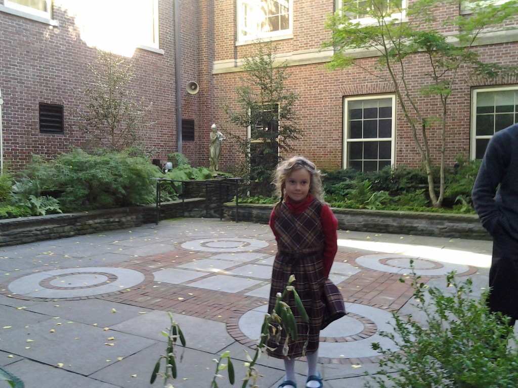 K in the art museum garden