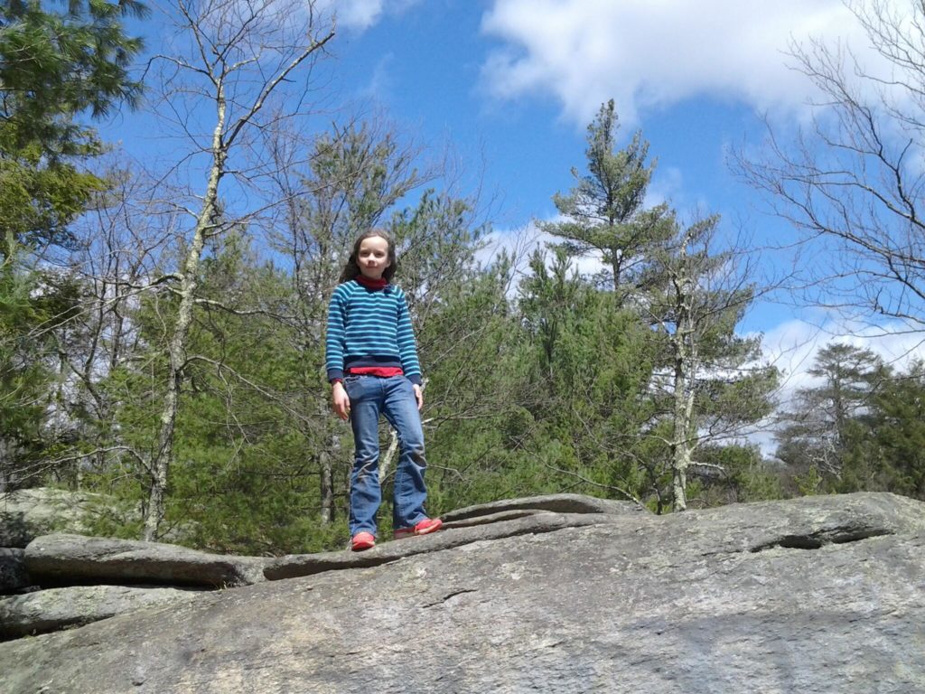 K on top of an other rock