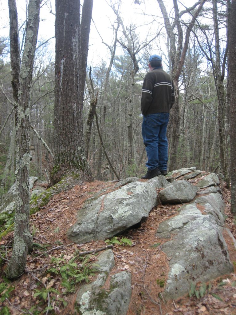 Dan brooding on top of a rock. Actually he had a great time, I just didn't get any photos with his face.